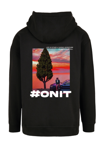 #ONIT Statement Print Oversized Hoody – Sunset